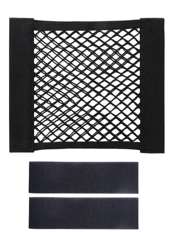 MIXNEX No-Drill Trash Bag Holder - Wall-Mounted Storage Organizer with Adhesive Back - Hanging Mesh Net for Plastic Bags, Grocery Sacks & Recycling (25x40cm) - Space-Saving Kitchen/Bathroom Solution - Image 1